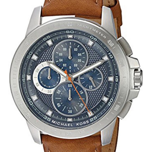 Michael Kors Blue/Brown Leather Watch MK8518 - Picture 3 of 3